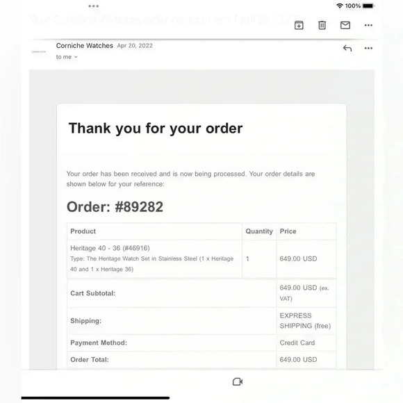 Corniche Heritage 36 White Ceramic Dial Black Leather Strap Watch – LIKE NEW - Picture 12 of 14